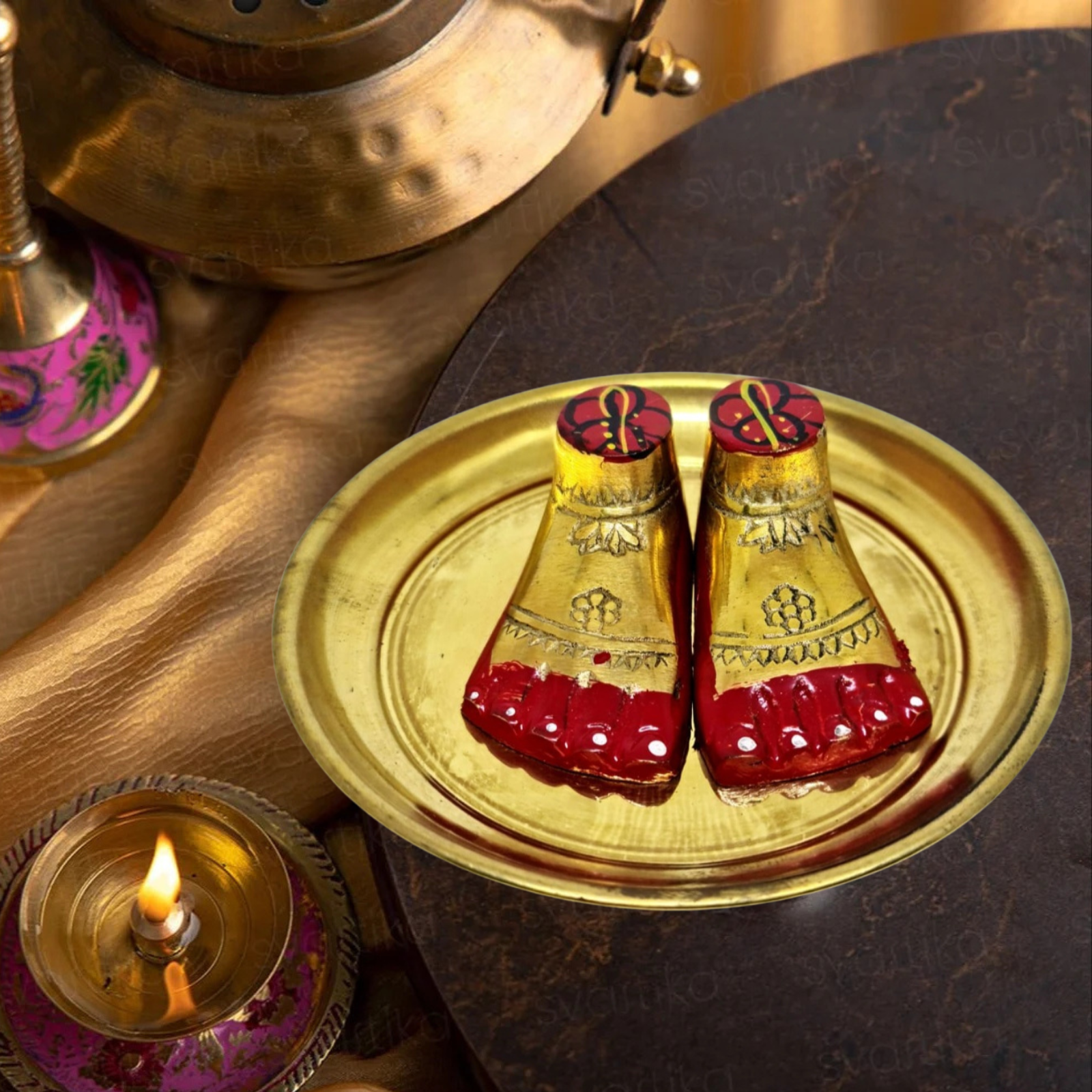 Maa Tara Charan Paduka | Sacred Footwear Symbol for Worship & Seva